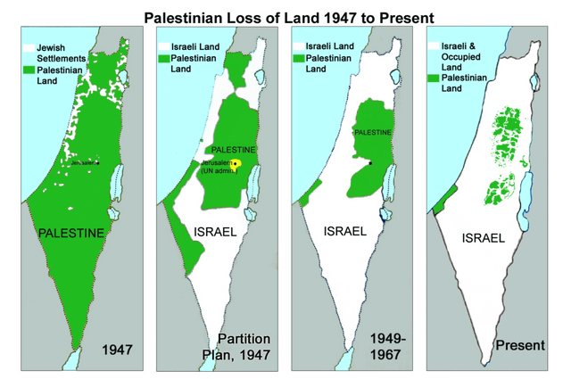 r/MapPorn - Palestinian loss of land 1947 to 2023 [1300x1900]