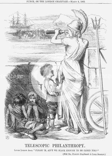 'Telescopic Philanthropy', 1865. Artist: John Tenniel