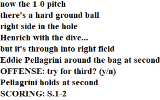 Diamond Mind Baseball Play By Play