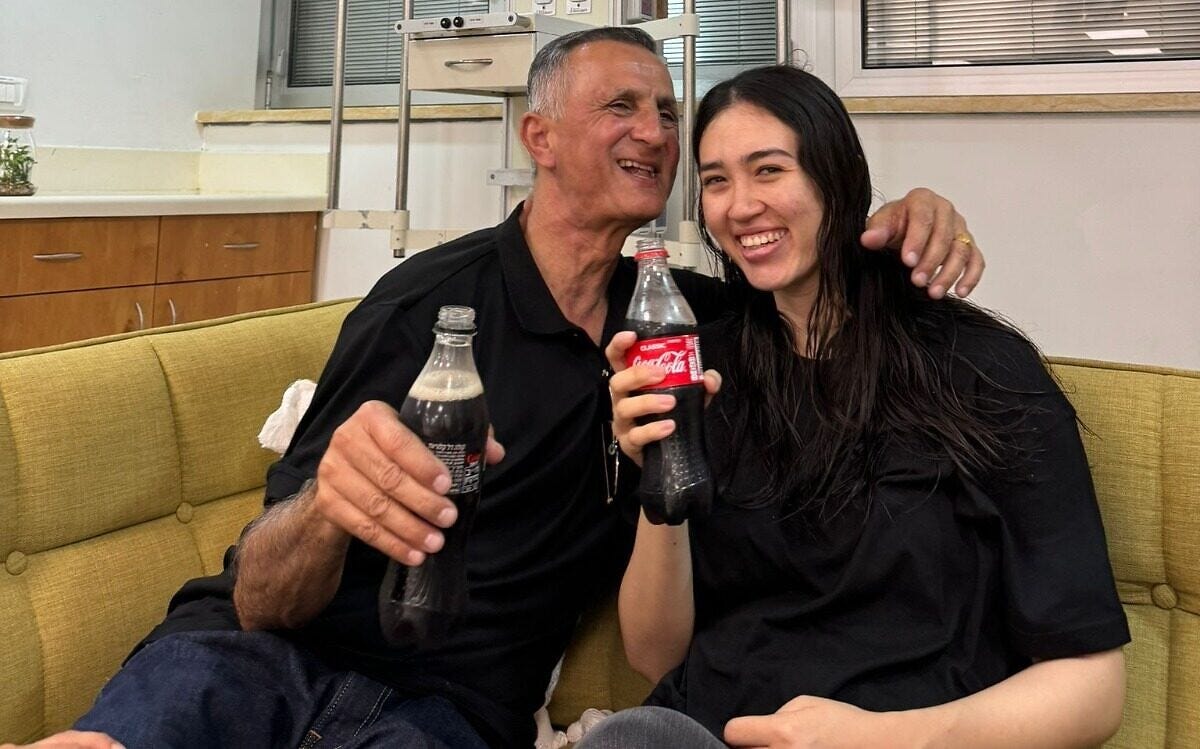 Rescued hostage Noa Argamani reunites with father on way to hospital | The  Times of Israel