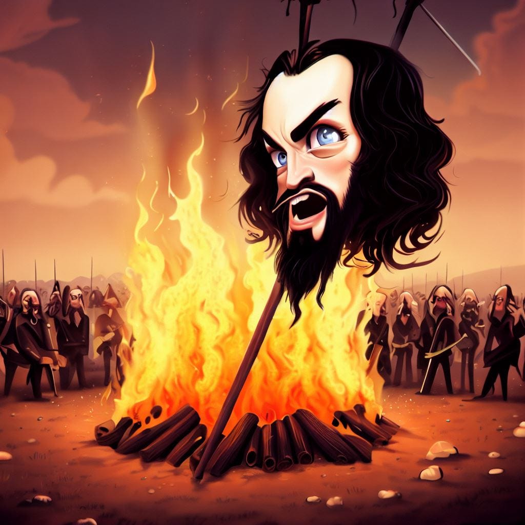 The latest prey for the internet mob is Russell Brand