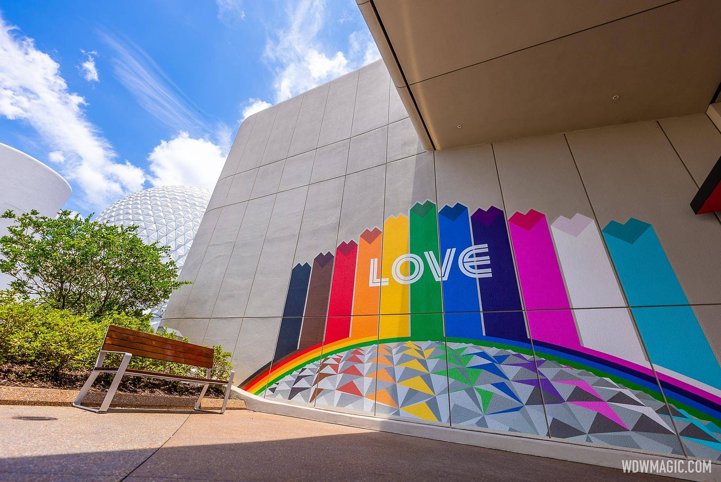 Celebrating Love and Inclusivity: EPCOT unveils a Pride Month Mural in  World Celebration