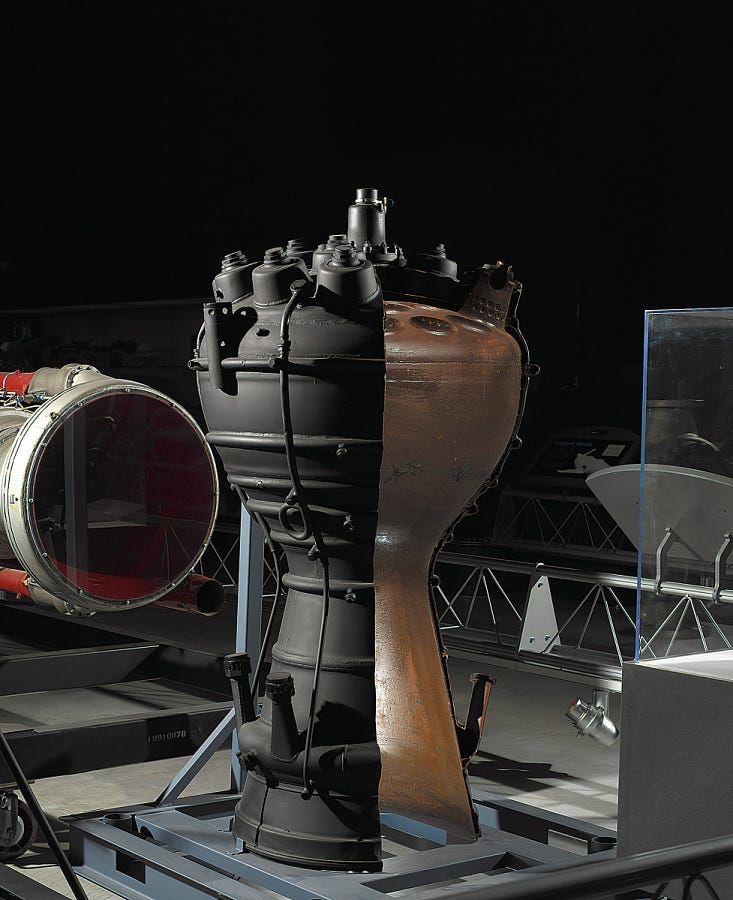 V-2 Rocket Engine Combustion Chamber cutaway