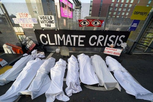 protest climate deaths