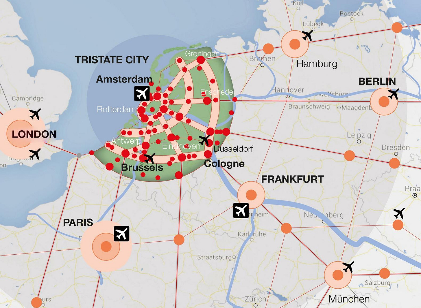 Nederland ligt midden in superregio, en moet zich ook zo presenteren | de  Volkskrant