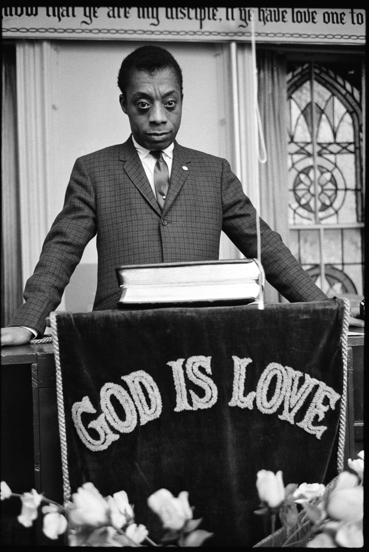 Steve Schapiro, James Baldwin, God Is Love, Harlem, 1963 | Jackson Fine Art
