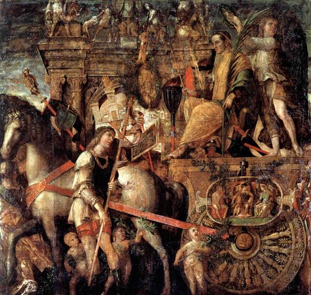 Julius Caesar on a triumphal car, 1490 - 1506 - Andrea Mantegna