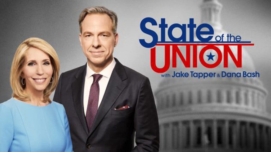 CNN brought in all-time low rating over the weekend, which includes shows like "State of the Union with Jake Tapper and Dana Bash"