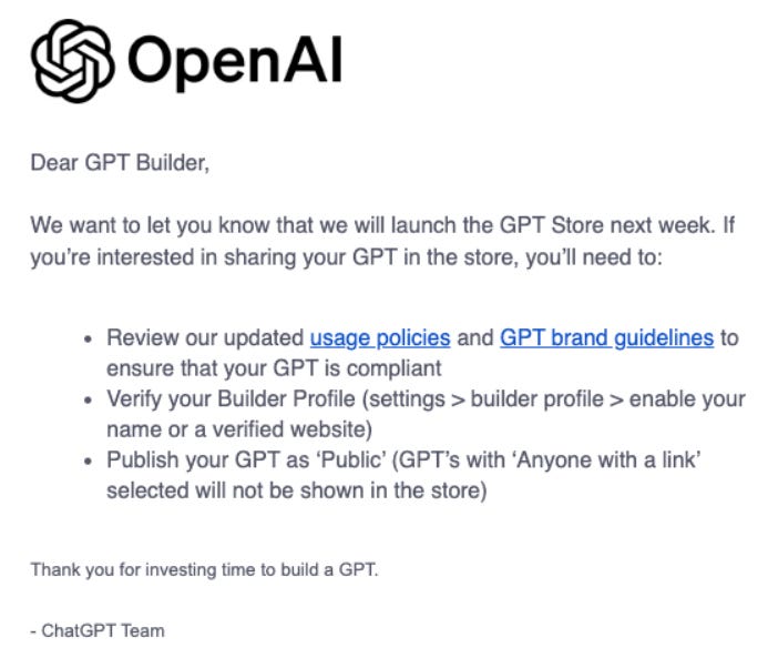 OpenAI GPT Store Set to Launch Next Week