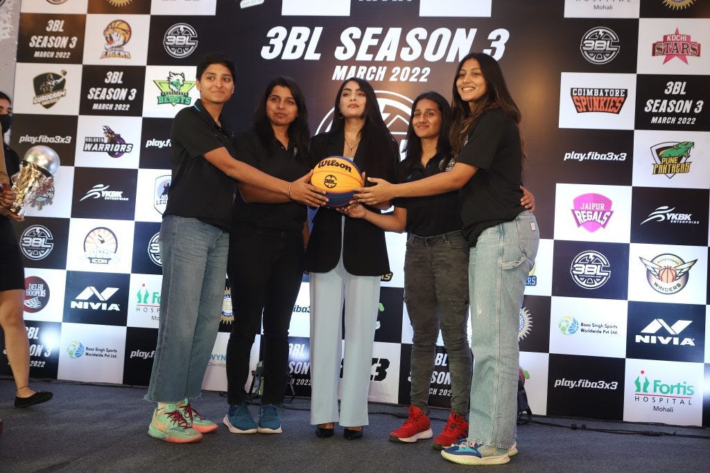 3BL Indian women's basketball league Champion team Delhi Divas