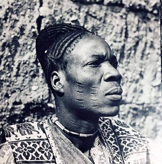 c.1950s- Yoruba Sango worshipper from Oyo, Nigeria.