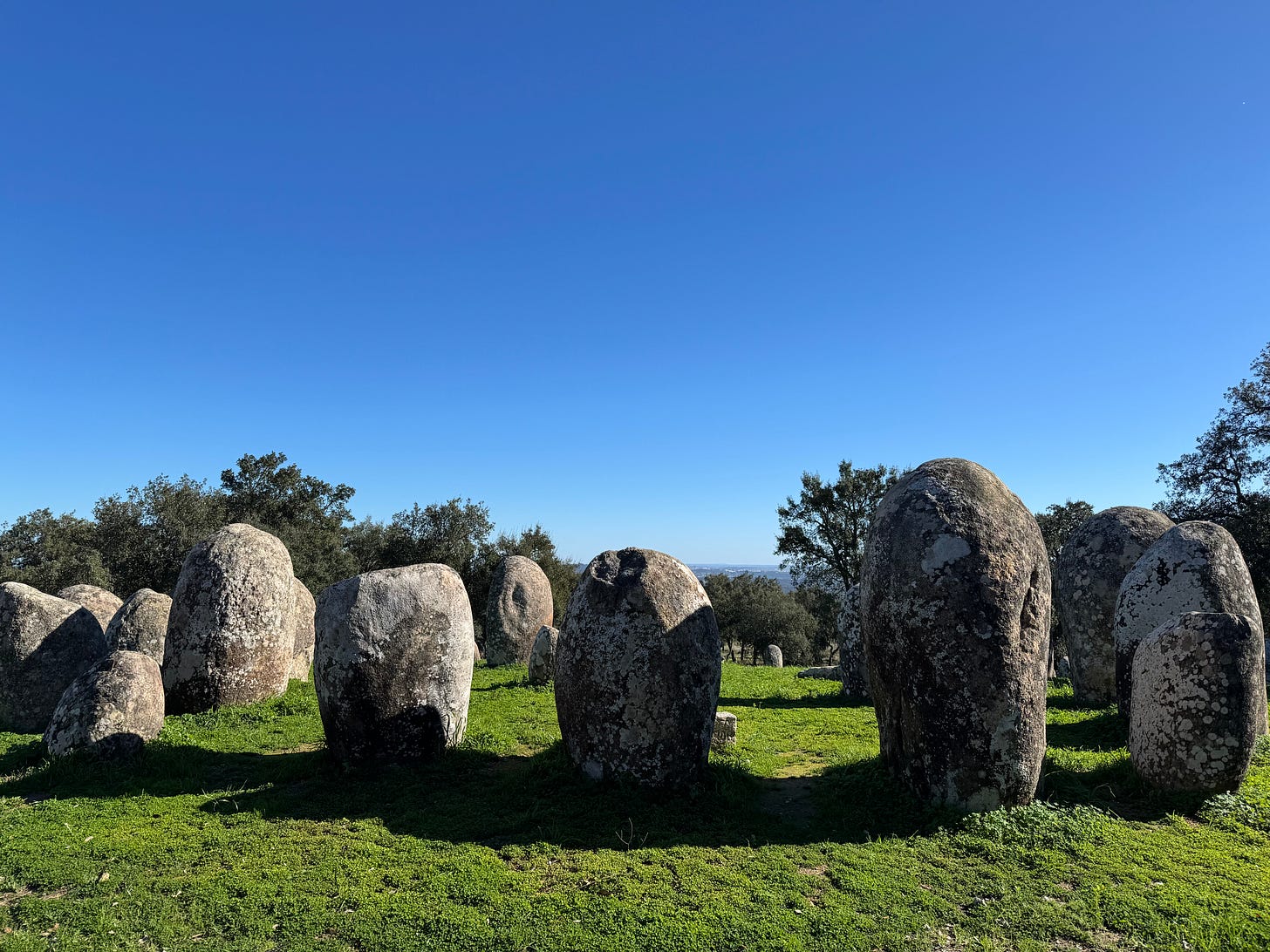The Almendres Cromlech in Portugal