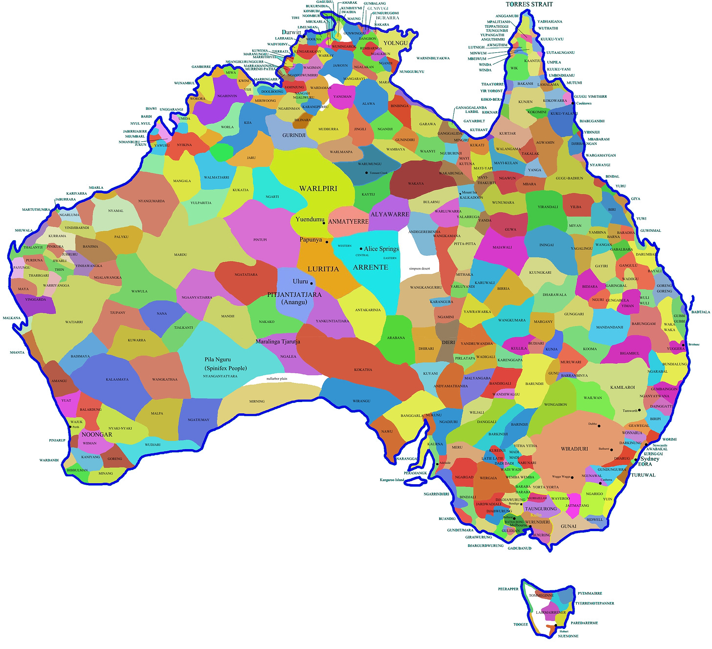 Australia-Aboriginal-Tribes-Map - Connection and Wellbeing ...