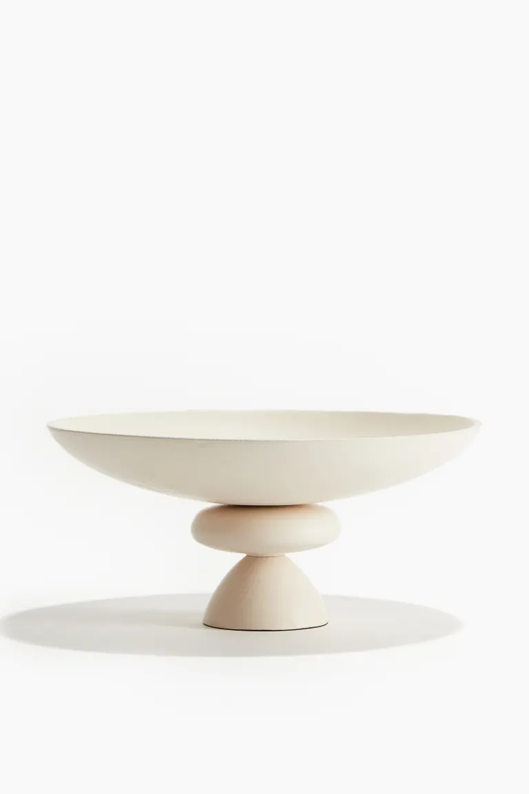 Sculptural metal bowl - Natural white - Home All | H&M GB 2