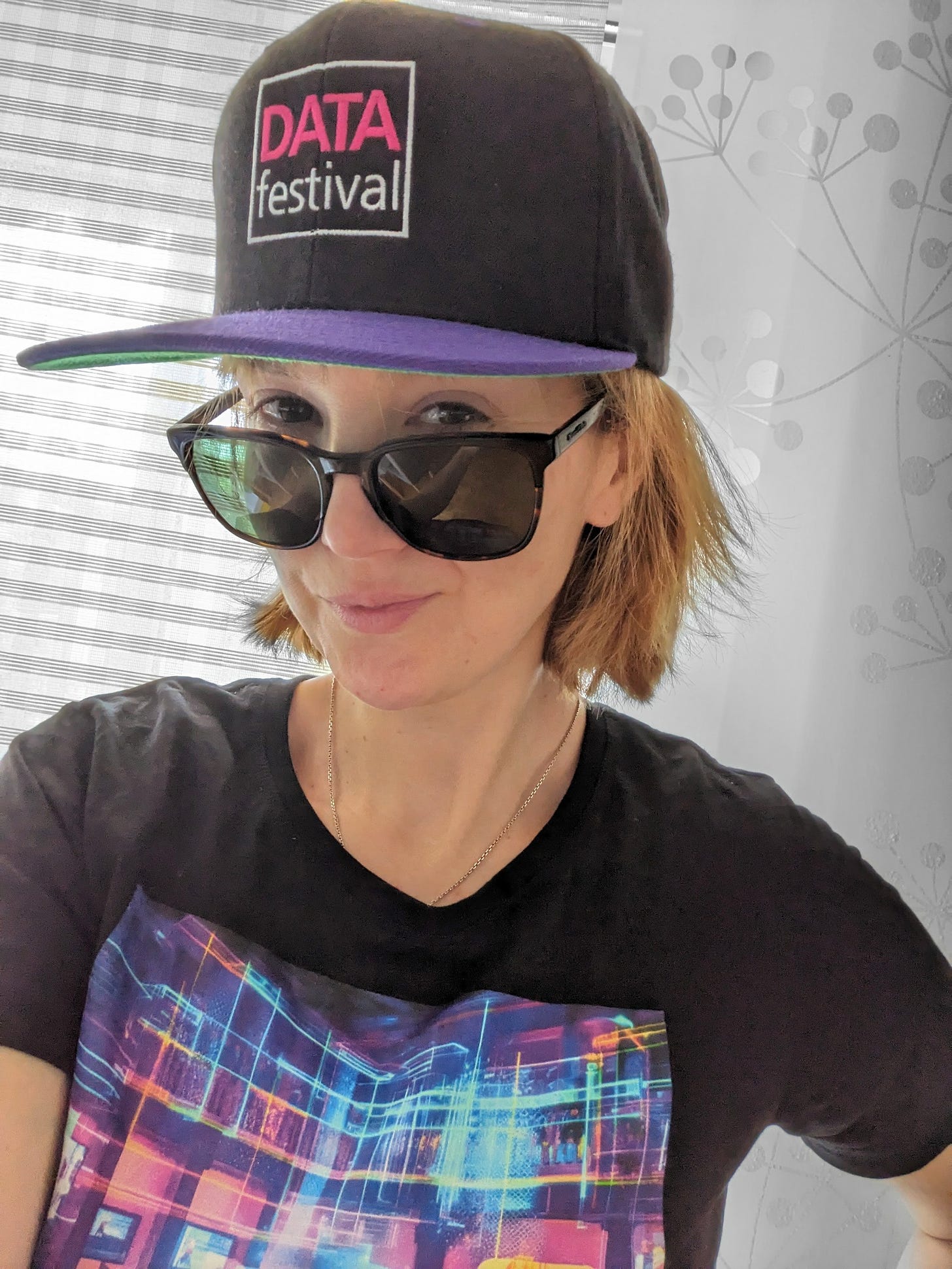 Andrea Weichand im Data Festival Outfit