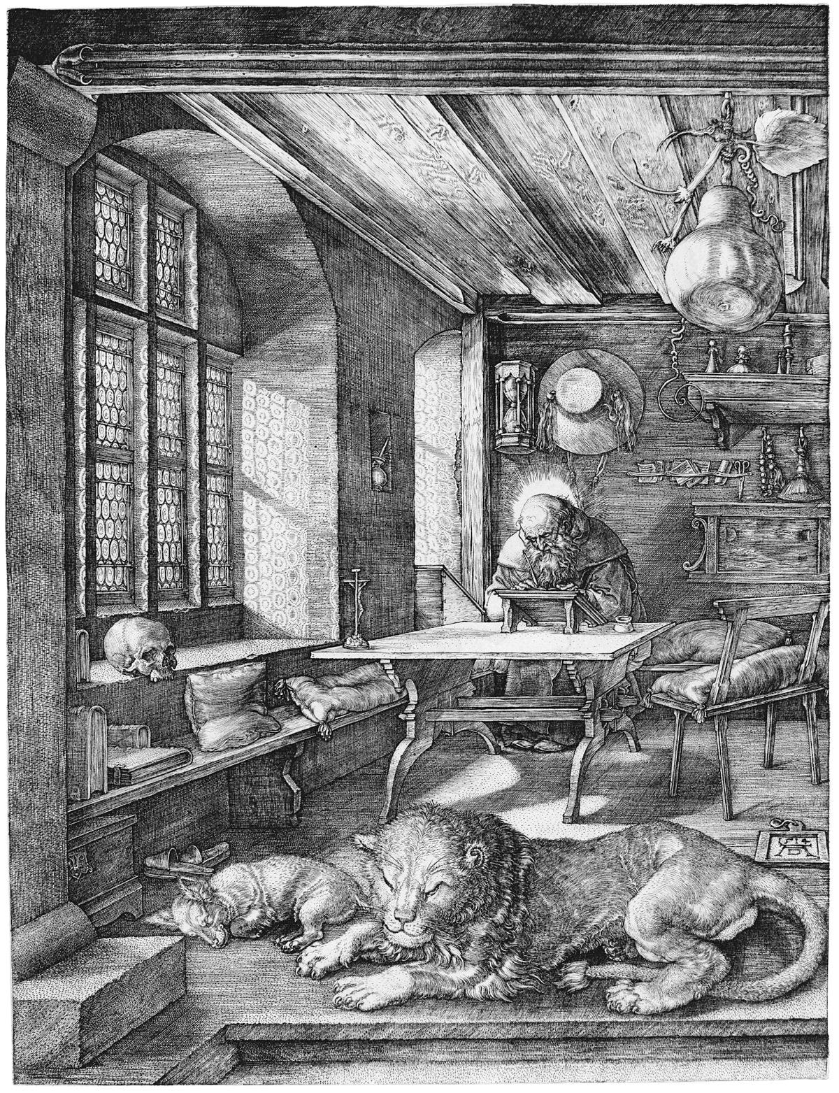 Saint Jerome in His Study (Dürer) - Wikipedia