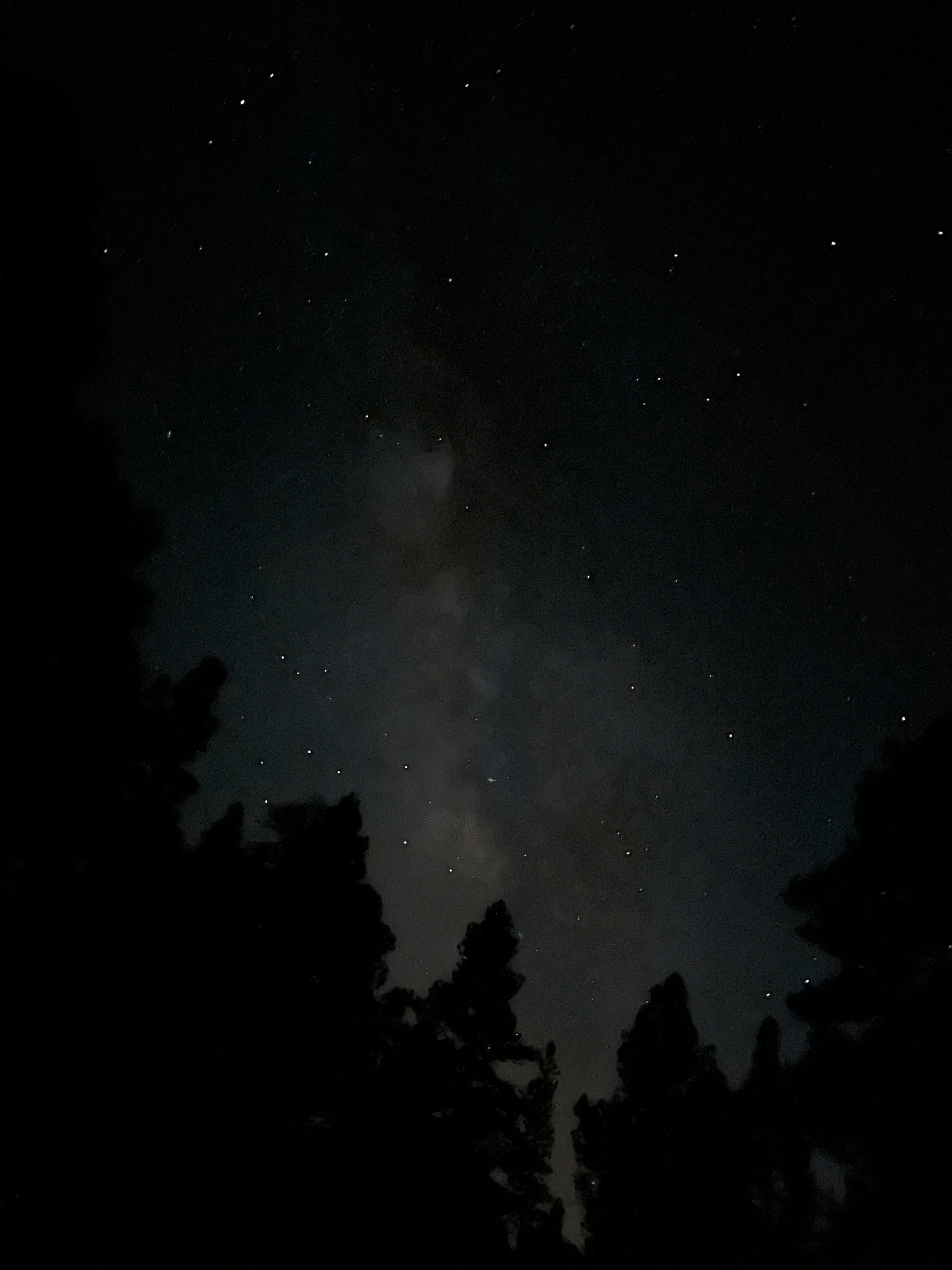 The Milky Way rising during a new moon night in the dark sky park. View from the Bonito Campground in early September The Milky Way rising during a new moon night in the dark sky park. View from the Bonito Campground in early September