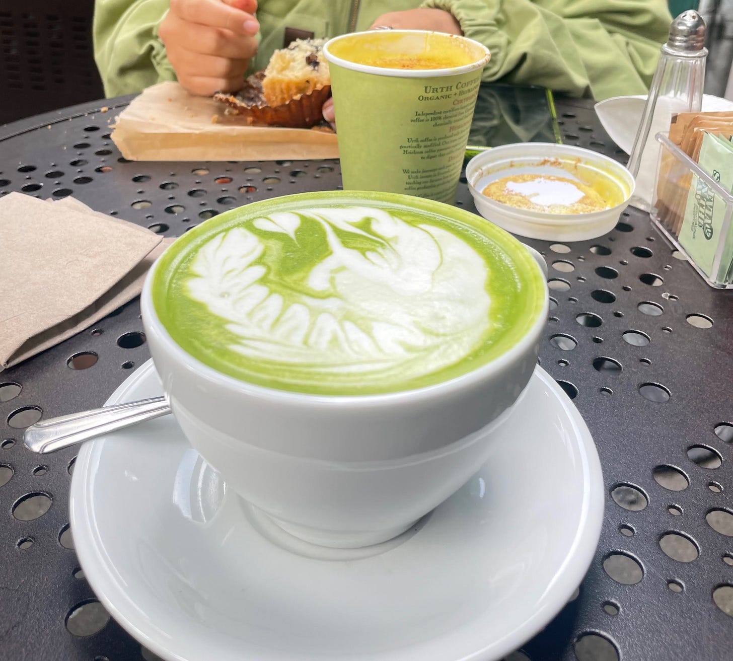 Soy Matcha Latte at Urth Caffé in Los Angeles