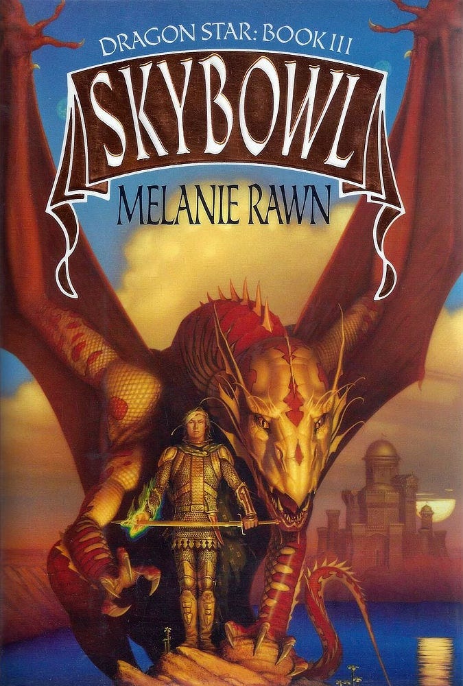 Book cover for SKYBOWL by Melanie Rawn, published by DAW Books