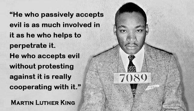 Our nation was born in genocide…" ~ MLK