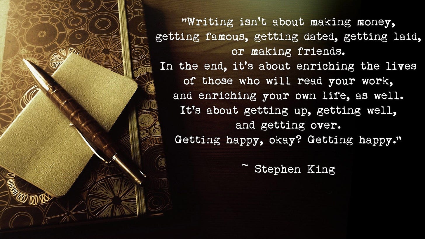 Why Write? | Stephen king quotes, Writing quotes, Inspirational quotes  background