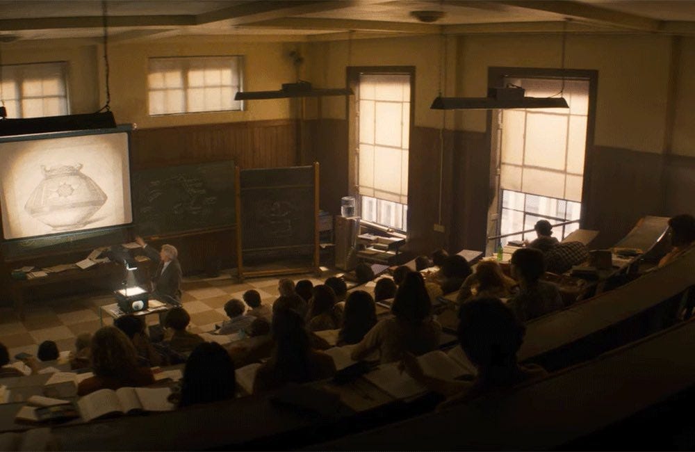 Troels Pank Arbøll on X: "I just saw Indiana Jones and the Dial of Destiny,  and of all things, Dr Jones was lecturing on Assyrian pottery in the  classroom scene! In the