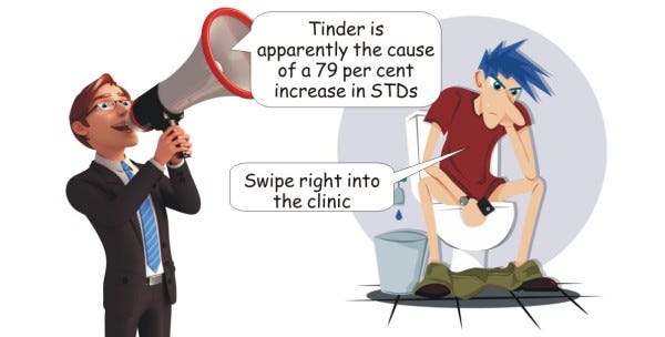 tinder causing std increase