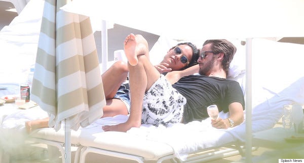 Scott Disick spotted with Chloe Bartoli on Monte Carlo beach in Monaco