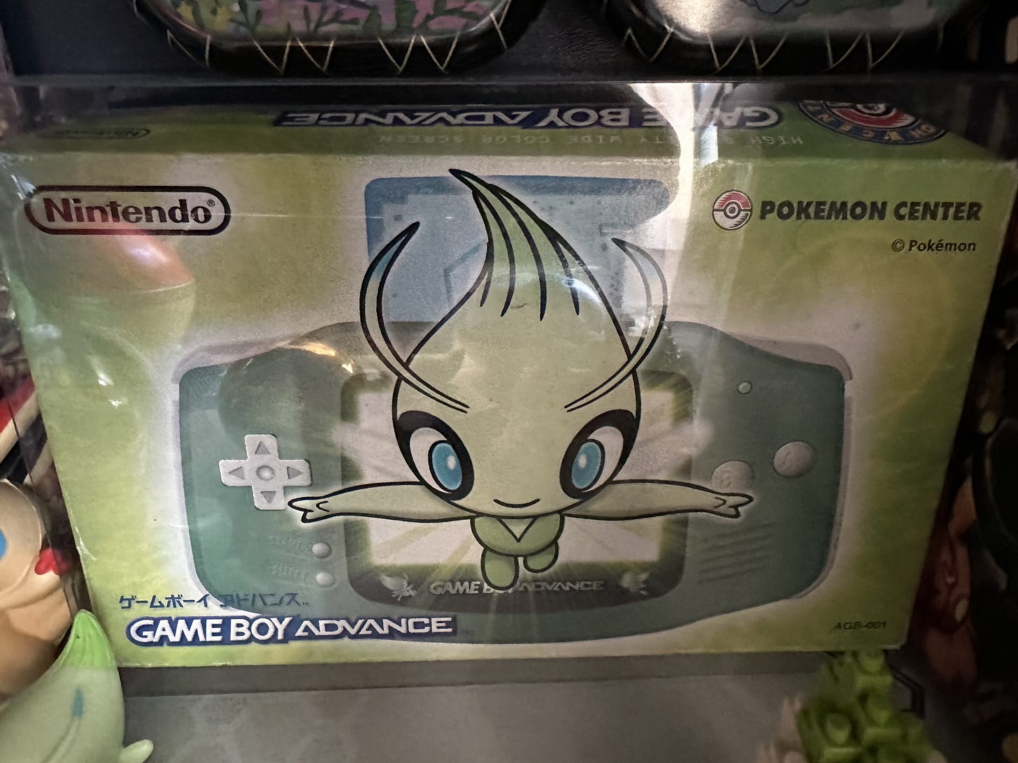 One of Joe's most prized posessions is a special edition Celebi Game Boy Advance console, released in 2001