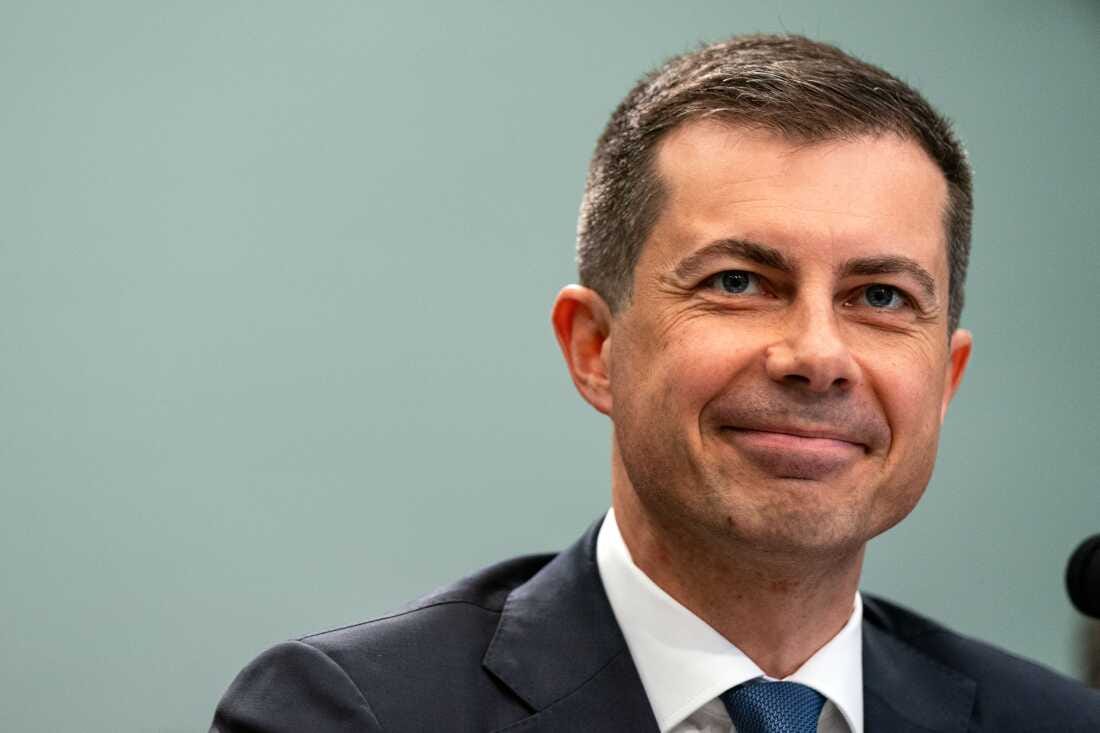 U.S. Secretary of Transportation Pete Buttigieg testifies before the Transportation, Housing and Urban Development, and Related Agencies Subcommittee of House Appropriations Committee at the Rayburn House Office building at the U.S. Capitol on April 30, 2024 in Washington, DC.