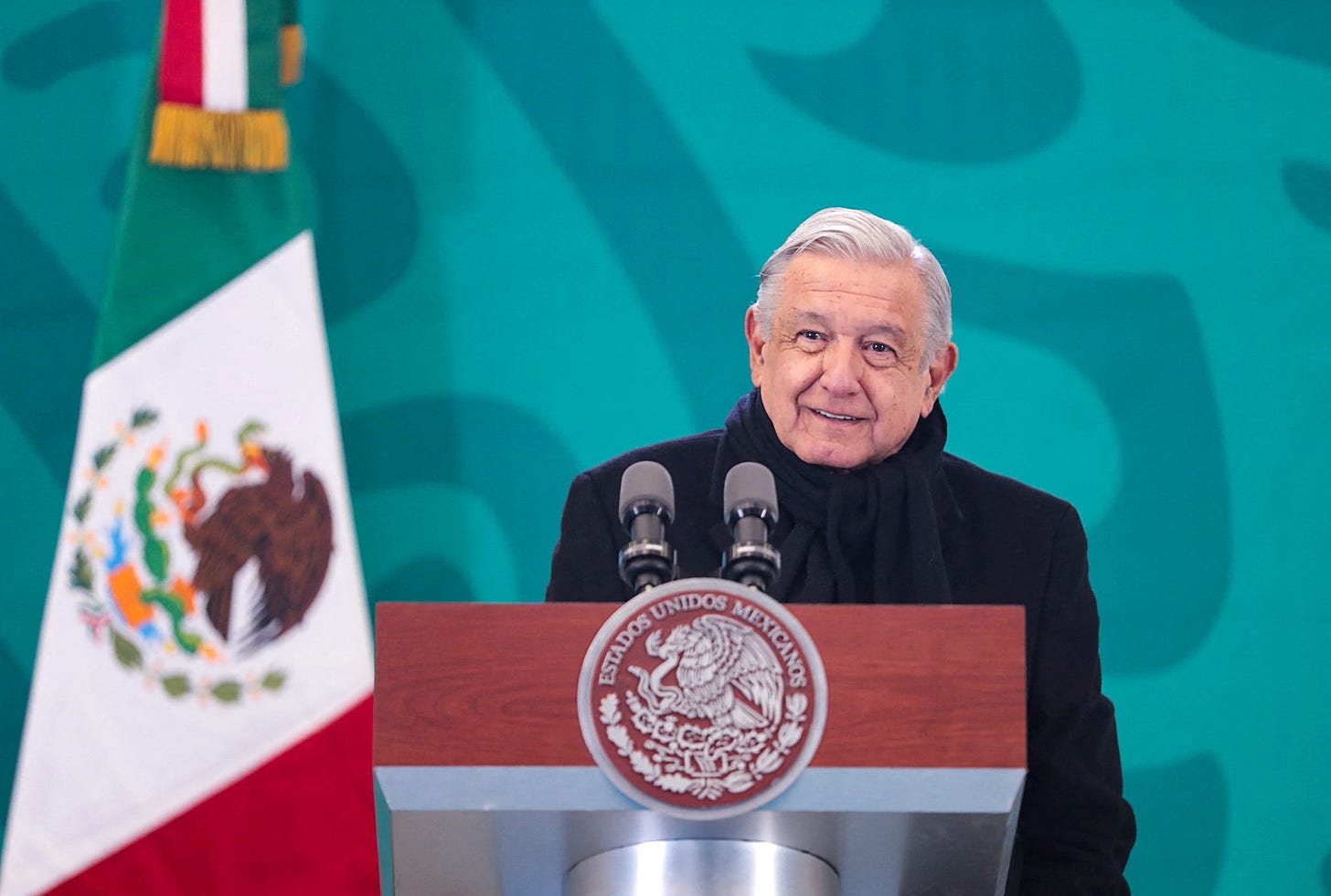 Mexican President Andres Manuel Lopez Obrador speaks during a news conference, in Hermosillo