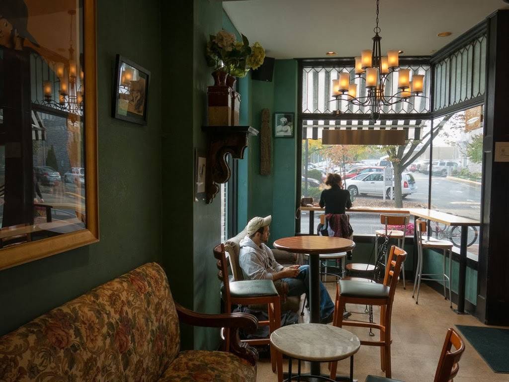 Julie on X: "Before / After of a coffee shop in my college town. It was  named Saint's Cafe & had stained glass & a Victorian couch and was quite  cozy and