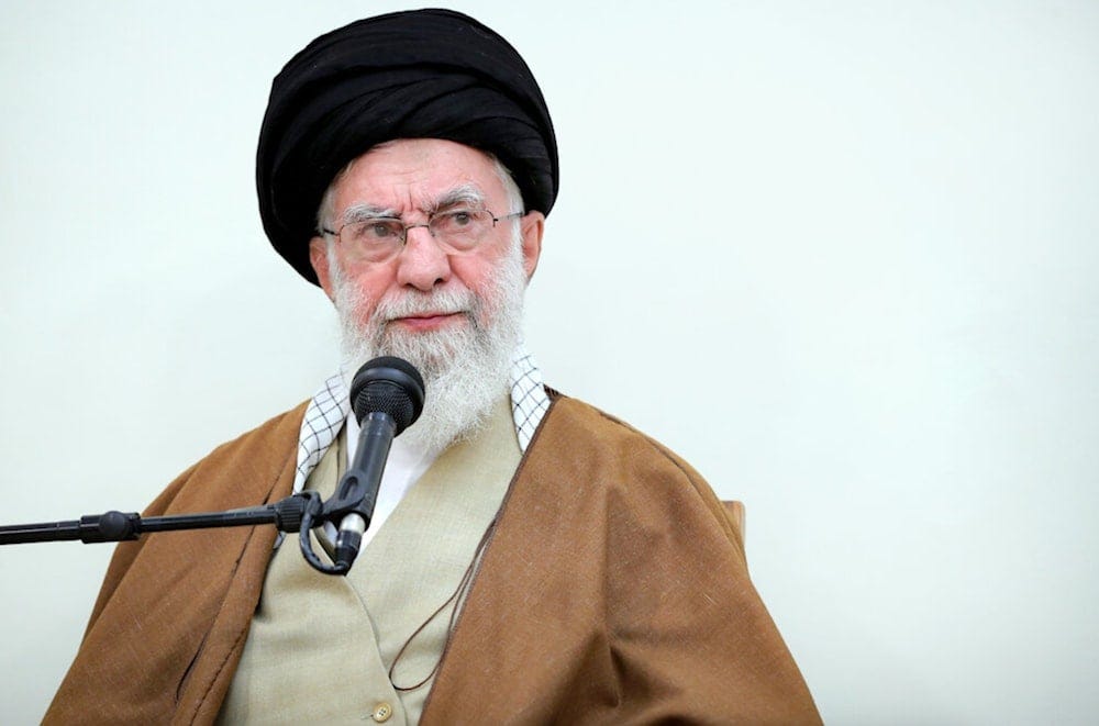 Ayatollah Khamenei, the Leader of the Islamic Revolution, attended the mourning assembly commemorating the martyrdom of Imam Sadiq (pbuh) on April 24, 2025. (khamenei.ir) Ayatollah Khamenei, the Leader of the Islamic Revolution, attended the mourning assembly commemorating the martyrdom of Imam Sadiq (pbuh) on April 24, 2025. (khamenei.ir)