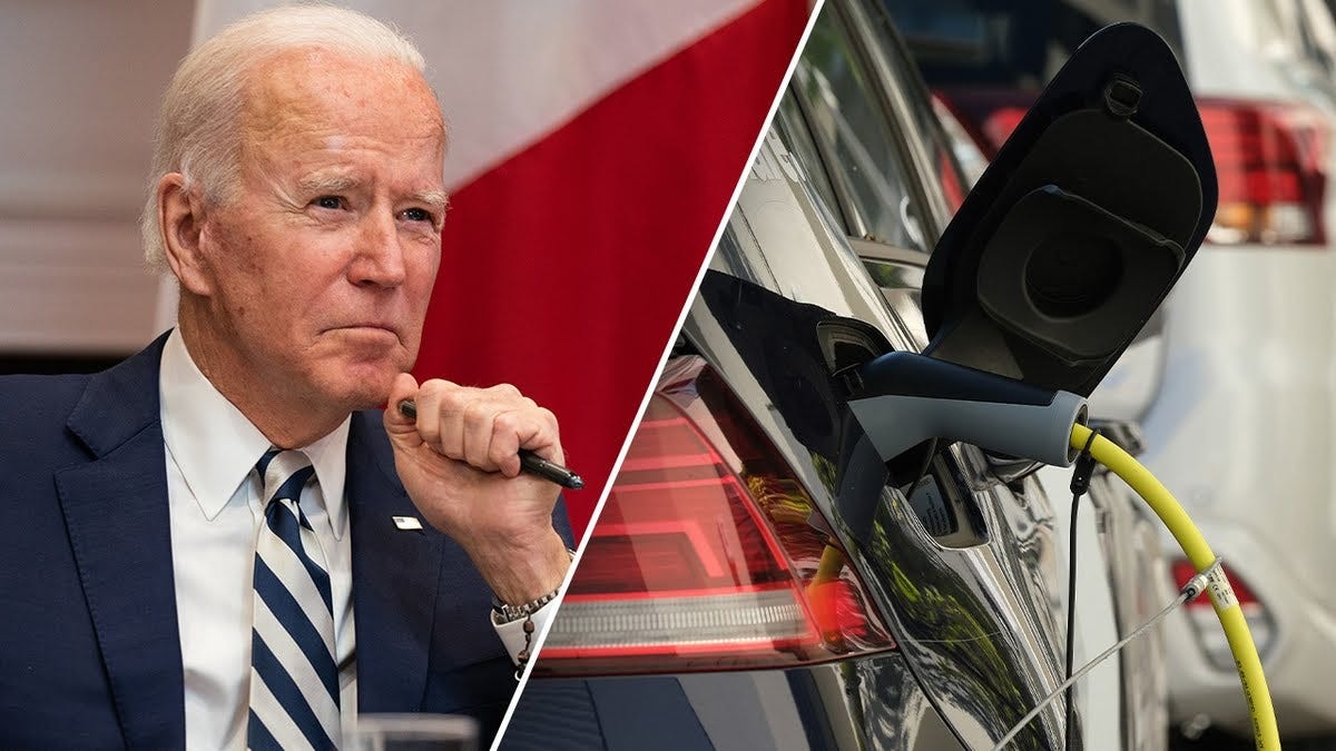 President Biden previously set a goal of ensuring 50% of car purchases are electric by 2030. The White House said EPAs recent tailpipe rules would provide a "clear pathway for a continued rise in EV sales."