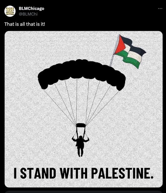 BLM Chicago under fire for a pro-Palestine post.