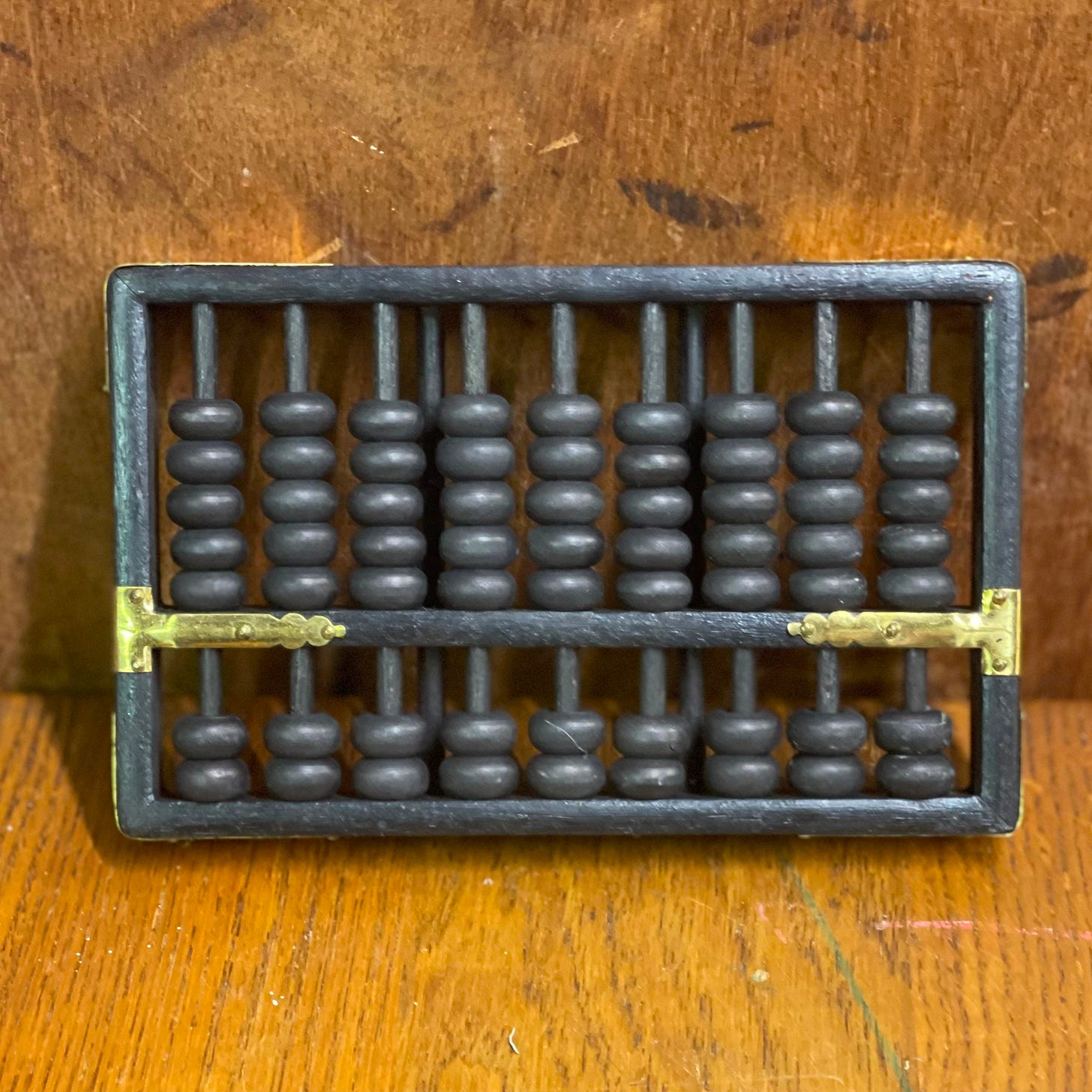 Antique Black Wooden Abacus Math Tool - Etsy