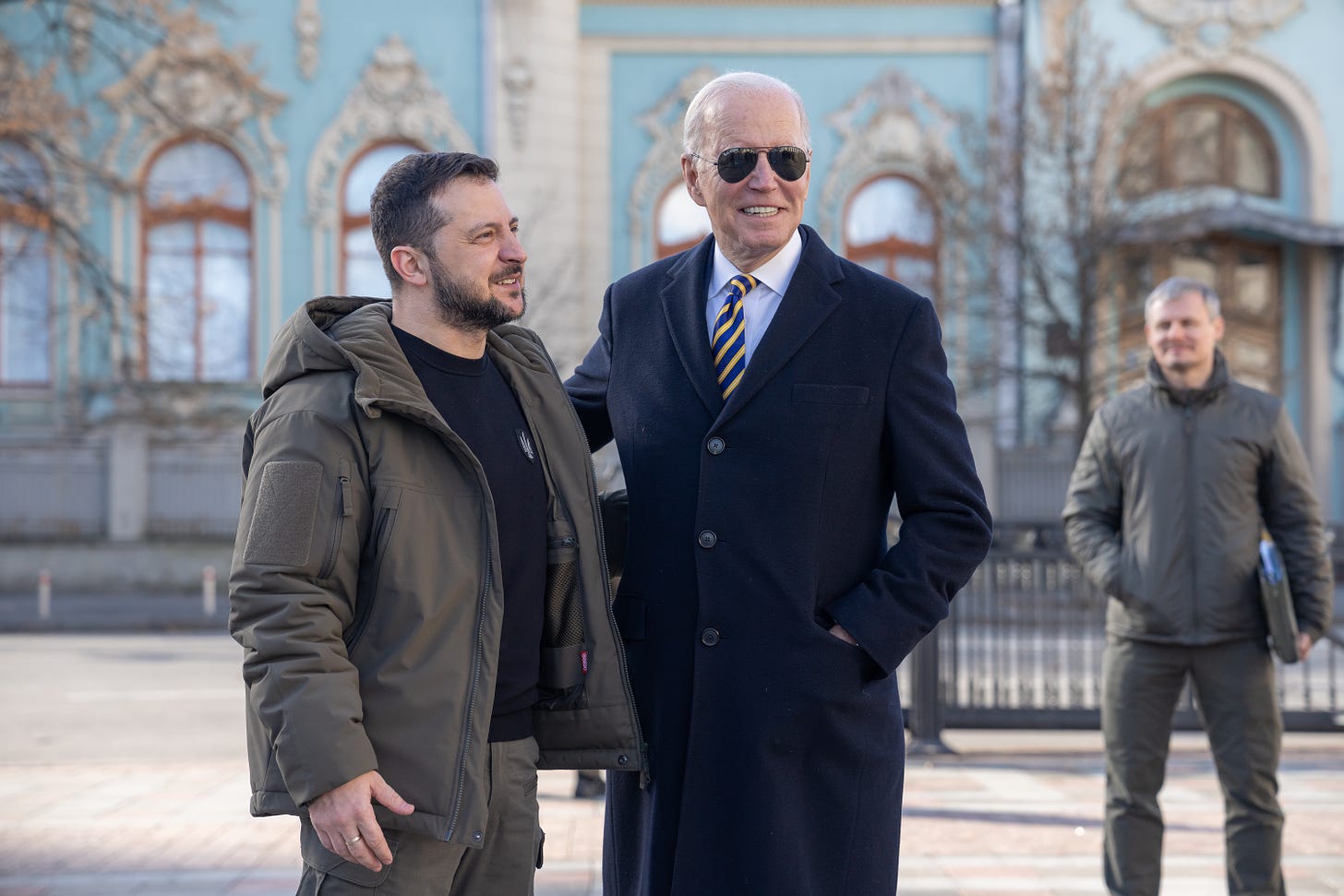President Biden and President Zelenskyy in Ukraine.