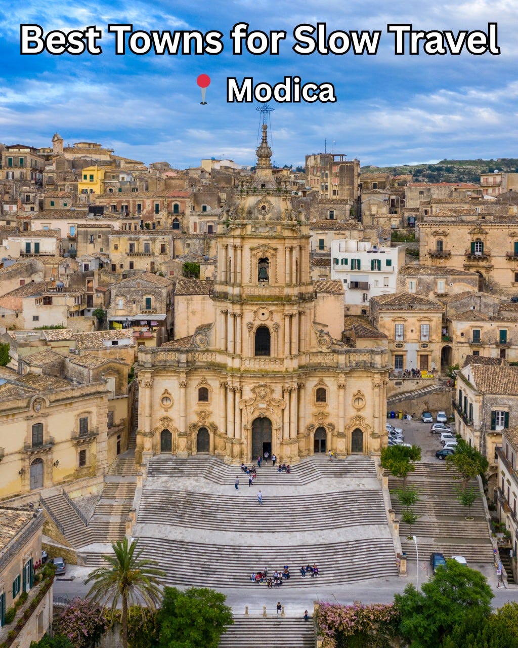 May be an image of 2 people, Stari Most, Piazza di Spagna and text that says 'Best Towns for Slow Travel Modica ትርስዊ TARIAIHAL Ba'