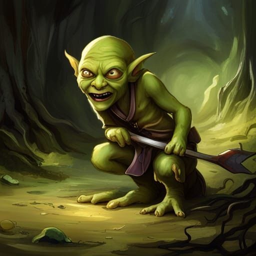 Detailed Goblin On A Swamp, Dark OpenDream | Art Goblin | yavu.de