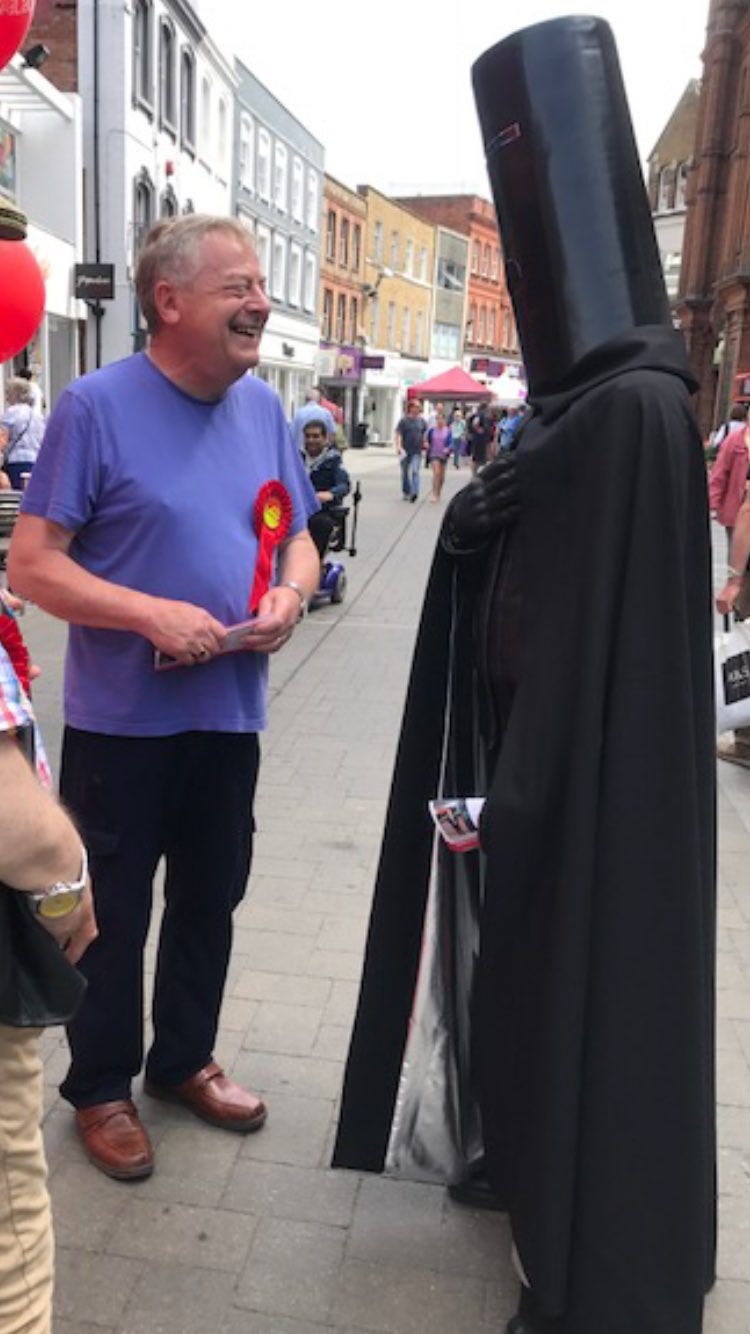 Lord Buckethead Canvassing