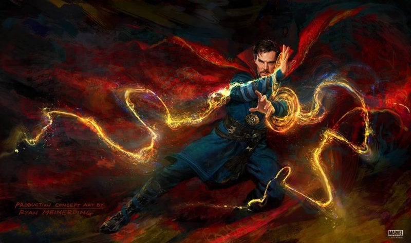 doctor strange artwork benedict cumberbatch comic con