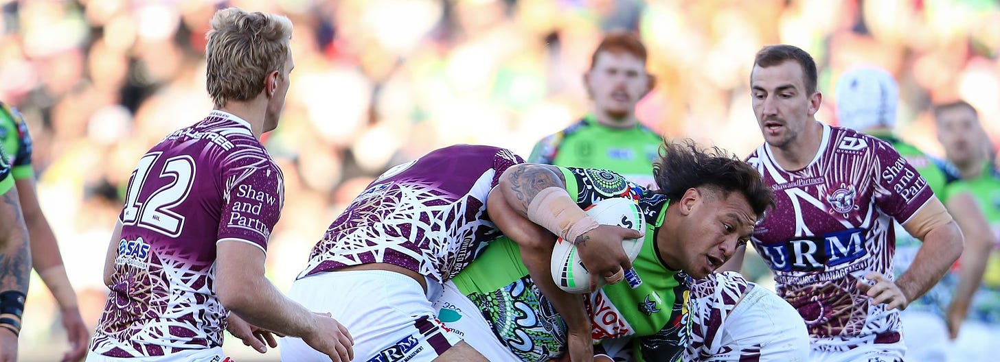 Raiders suffer loss to the Sea Eagles in NRL Indigenous Round clash |  Raiders