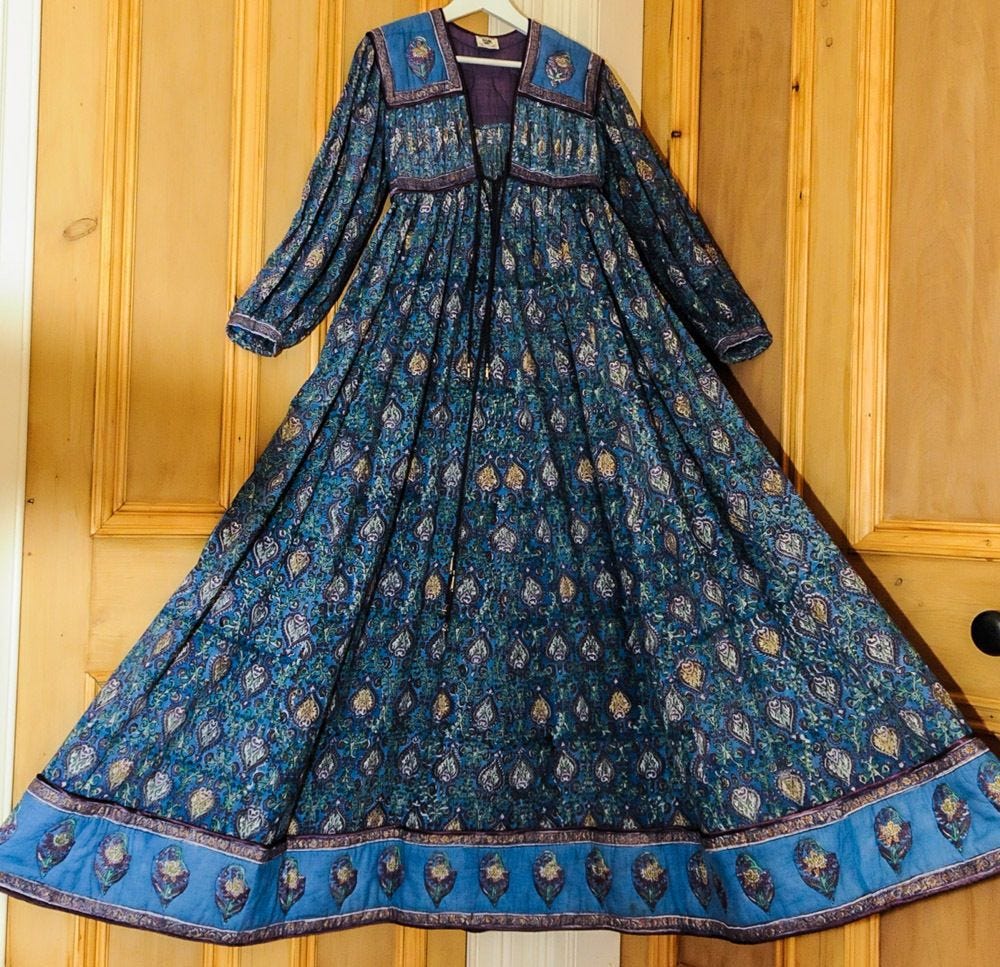 Vintage Anokhi Indian Cotton Gauze Semi Sheer Hippy Boho | Trendy ...