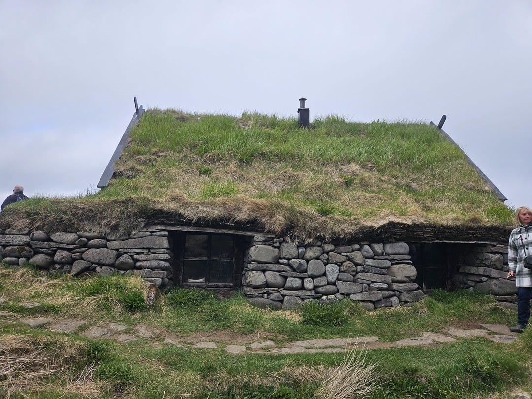 Sod houses of Laufas