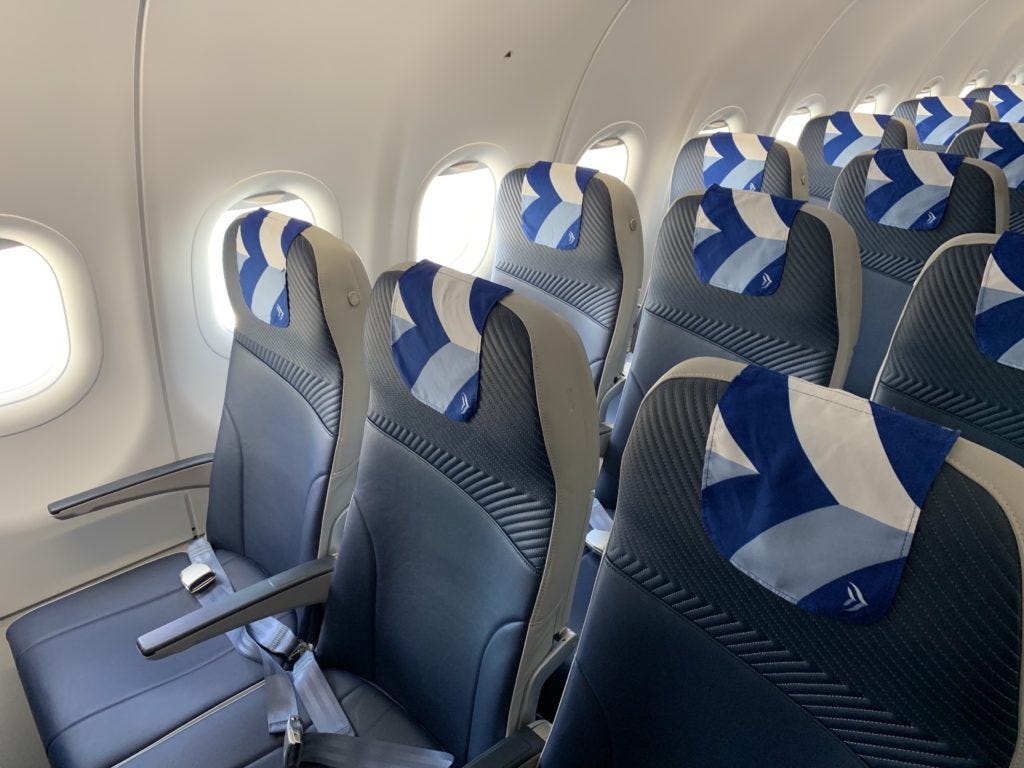Aegean Airlines A320neo standard economy seat