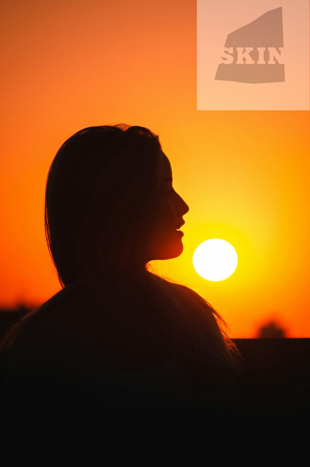 silhouette of woman during sunset