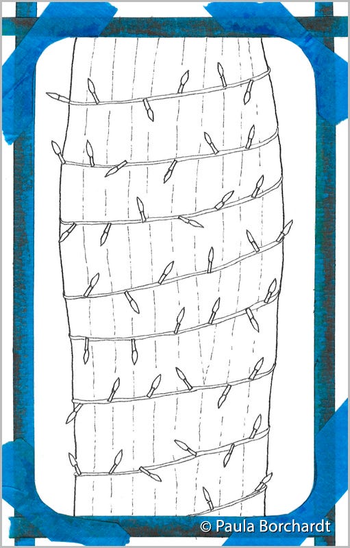 Enlightened Saguaro, Step 1 (pen)