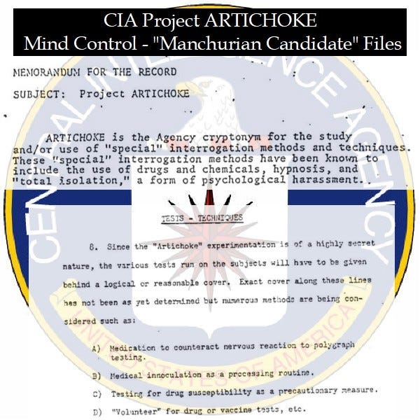 CIA Project ARTICHOKE - Mind Control – “Manchurian Candidate" CIA Files - Download