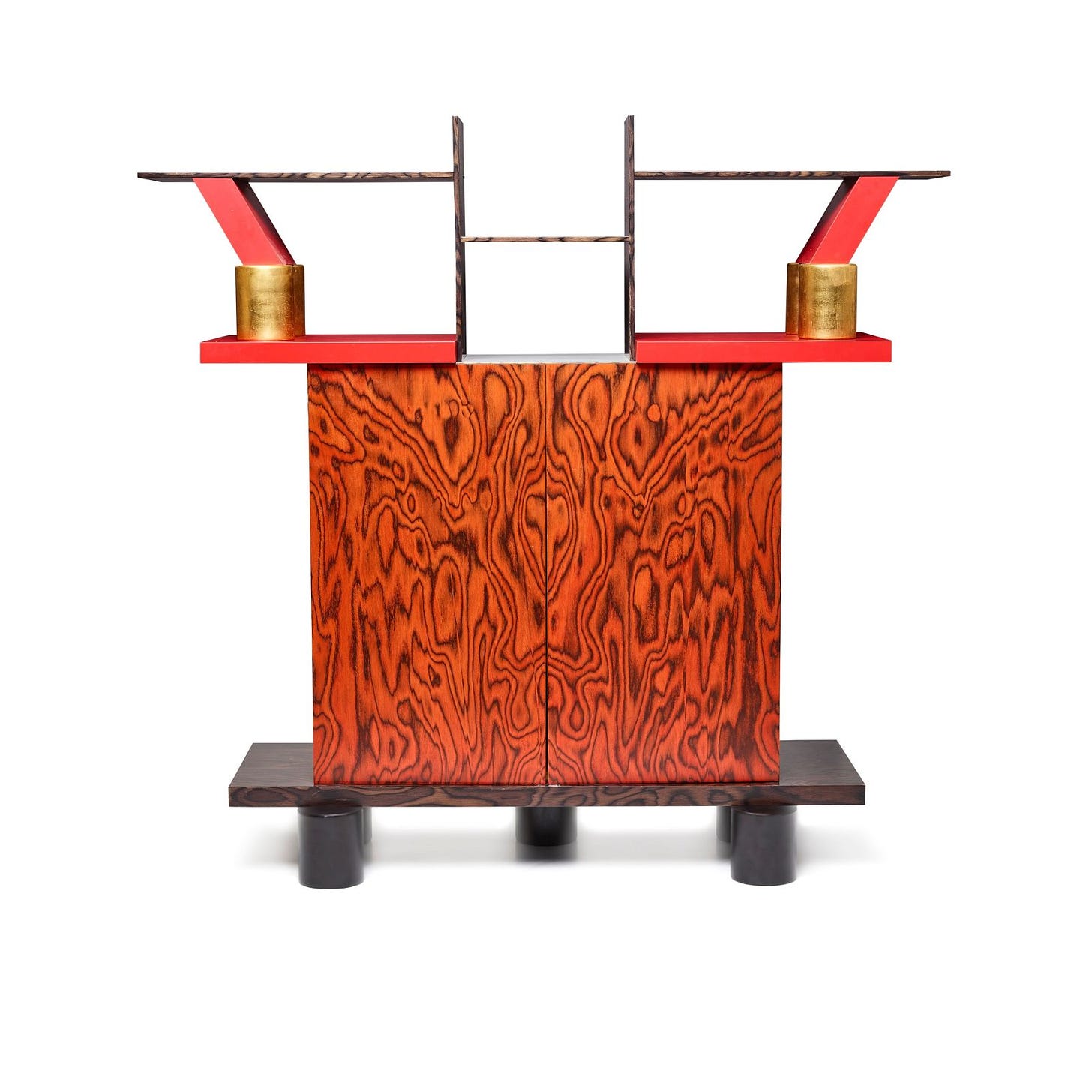 ETTORE SOTTSASS (1917-2007) Freemont Sideboarddesigned 1985for Memphis, reconstituted wood venee...