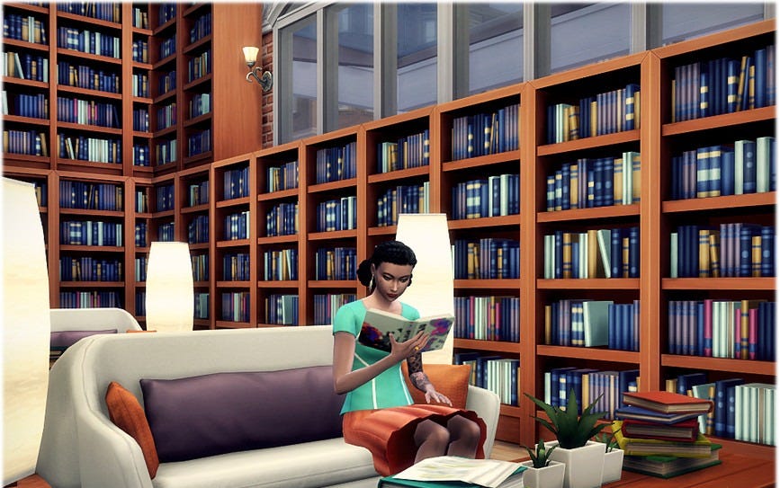 Augustus Library (No CC!) - The Sims 4 Catalog